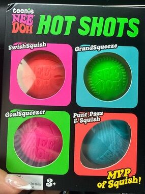 Needoh Hot Shots Kids Squishy Ball Set - Multicolor